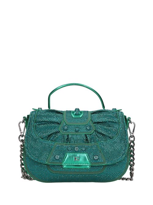 Borsa Microstars ecopelle e strass LA CARRIE | MICROSTARS SHIRLEY HAND BAGVERDE